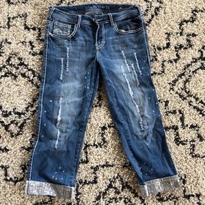 Cowgirl tuff sparkle capris